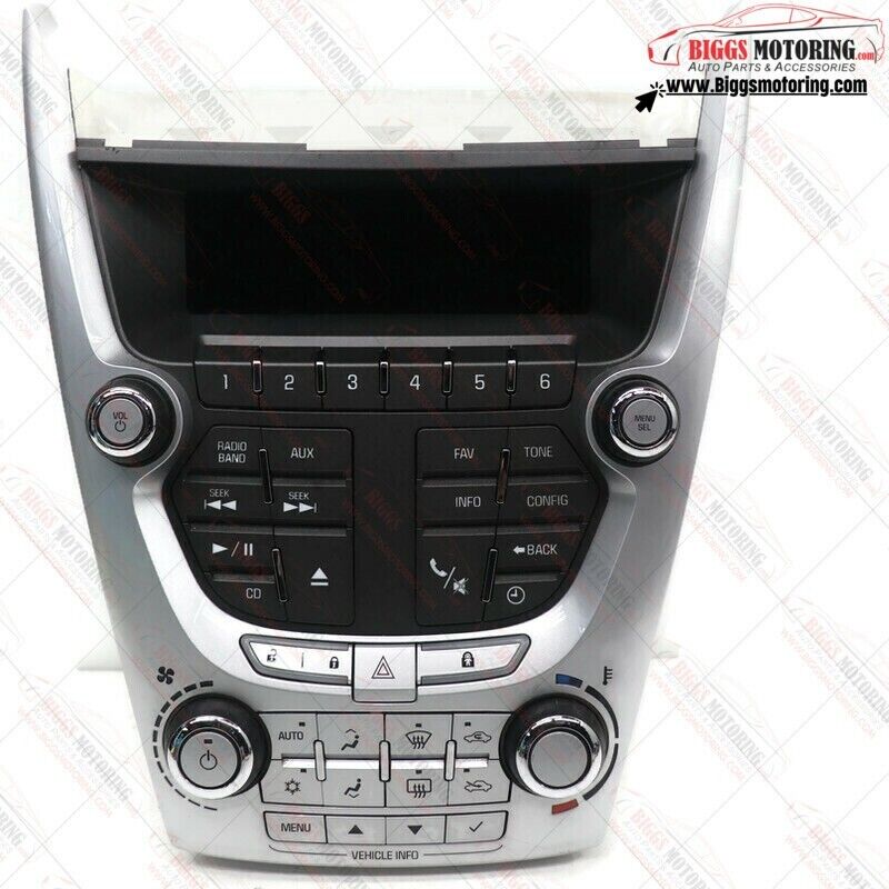 2010-2011 Chevy  Equinox Radio Face Climate Control Panel  20878045