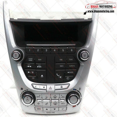 2010-2011 Chevy  Equinox Radio Face Climate Control Panel  20878045