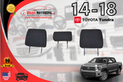 2014-2018  Toyota Tundra Rear  Passenger Complete Headrest Set Black Cloth