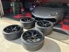 20" 21" Lamborghini Huracan Concave Forged Gloss Black wheels Complete Set