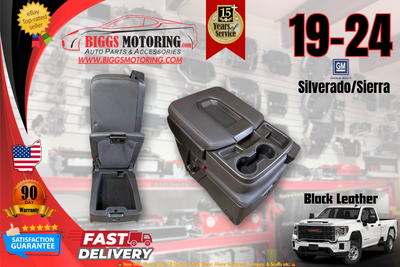 19-24 Factory Oem Silverado Sierra Center Jump Seat Console Black with Storage