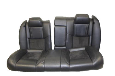 2005-2010 Chrysler 300 Srt8  Back  Rear  Black Leather Seat Back Seat Suede - BIGGSMOTORING.COM