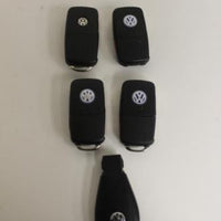 LOT OF 5 VOLKSWAGEN KEY FOB REMOTES SMART KEYS FLIP KEY