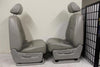 2007-2014 Escalade Suburban Silverado Passenger & Driver Front Seat Grey Leather