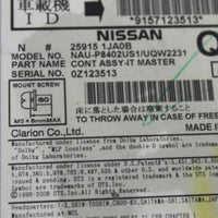 2010-2012 Nissan Murano Quest Navigation Radio Cd Player 2591511Ja0B
