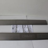 2007-2014  GMC SIERRA YUKON FRONT & REAR STAINLESS STEEL DOOR SILL PLATES