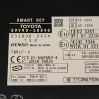 2007-2009 Lexus Ls460 Smart Key Computer Control Module 89990-50040