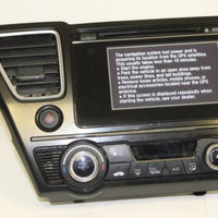 2014-2015 HONDA CIVIC DASH RADIO/TOUCH SCREEN/CD PLAYER 39100-TR6-A61-M1