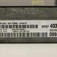 2001 Caravan Voyager Engine Ecm Engine Control P04727402AJ - BIGGSMOTORING.COM