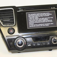 2014-2015 HONDA CIVIC DASH RADIO/TOUCH SCREEN/CD PLAYER 39100-TR6-A61-M1