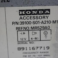 1998-2000 Honda Civic Radio Stereo Cd Tape Player 39100-S01-A210-M1 - BIGGSMOTORING.COM