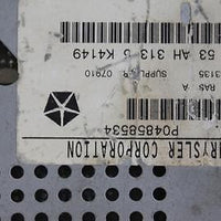 Chrysler Corporation Radio Stereo Tape Cassete Player P04858534