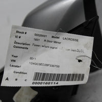 2010-2012 BUICK LACROSSE RIGHT PASSENGER POWER SIDE DOOR  MIRROR 25691