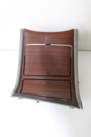 01-02  CADILLAC ESCALADE CENTER CONSOLE CUP HOLDER & ASH TRAY WOODGRAIN TRIM tan