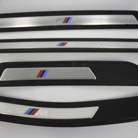 2011-2015 BMW OEM 5 SERIES FRONT & REAR LEFT & RIGHT DOOR SILL PLATES 4 PIECES