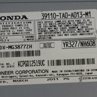 2008-2012 HONDA ACCORD 6 DISC CHANGER CD PLAYER 39110-TA0-A013-M1