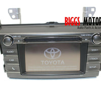 2013-2015 Toyota Rav4 100327 Radio Stereo Cd Player Display Screen 86140-42190