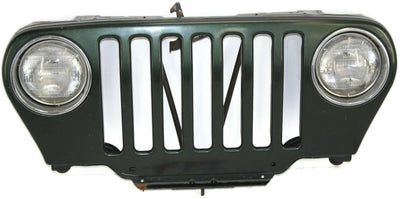 1997-2006 Jeep Wrangler TJ Front Bumper Grille W/ Head Light - BIGGSMOTORING.COM