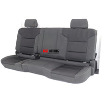 2014-2018 GMC Sierra 1500 Factory OEM Used Rear Seat | Black and Gray