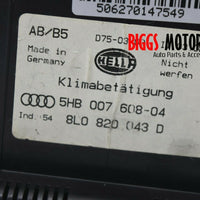 1997-1999 Audi A4 Quattro Ac Heater Climate Control Unit 8L0 820 043 D - BIGGSMOTORING.COM
