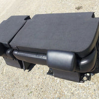 07-14 GM GMC ESCALADE TAHOE YUKON BLACK LEATHER SEATS 09 60/40 BENCH SHORT BODY - BIGGSMOTORING.COM