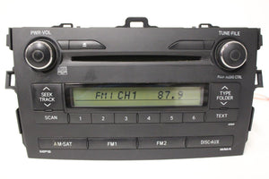 2009-2010 TOYOTA COROLLA A518A0 RADIO STEREO CD PLAYER 86120-02A90