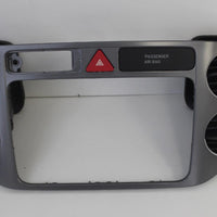 2011-2012 Volkswagen Tiguan Radio Dash Bezel Air Bag W/ Vents & Hazard Switch