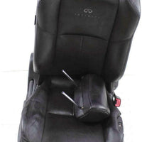 2003-2006 Infiniti G35 Coupe Front Passenger Power Black Leather Seat Complete - BIGGSMOTORING.COM