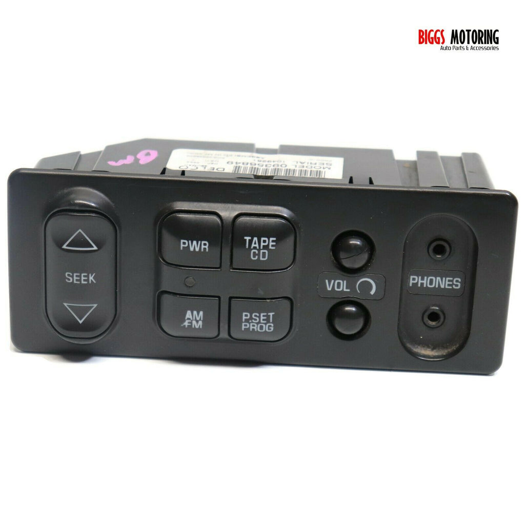 2002-2005 Cadillac Escalade Yukon Denali Radio Rear Audio Control 09356849 - BIGGSMOTORING.COM