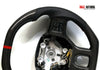 Fits 2013 Dodge Ram  Custom Carbon Fiber & Leather Flat Bottom Steering Wheel