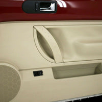 2003-2010 VW Beetle Convertible Passenger & Driver Side Door Panels Red & Beige - BIGGSMOTORING.COM