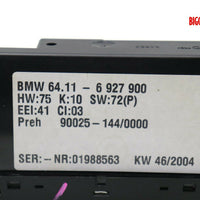 2000-2005 BMW X5 E53 Ac Heater Climate Control Unit 64.11-6 927 900 - BIGGSMOTORING.COM