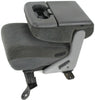 1999-2010 Ford F250 F350 Front Center Console Jump Seat W/ Cup Holder Dark Gray - BIGGSMOTORING.COM