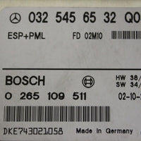 2003 Mercedes E500 ABS Control Module ECU 032 545 65 32 Q03 - BIGGSMOTORING.COM