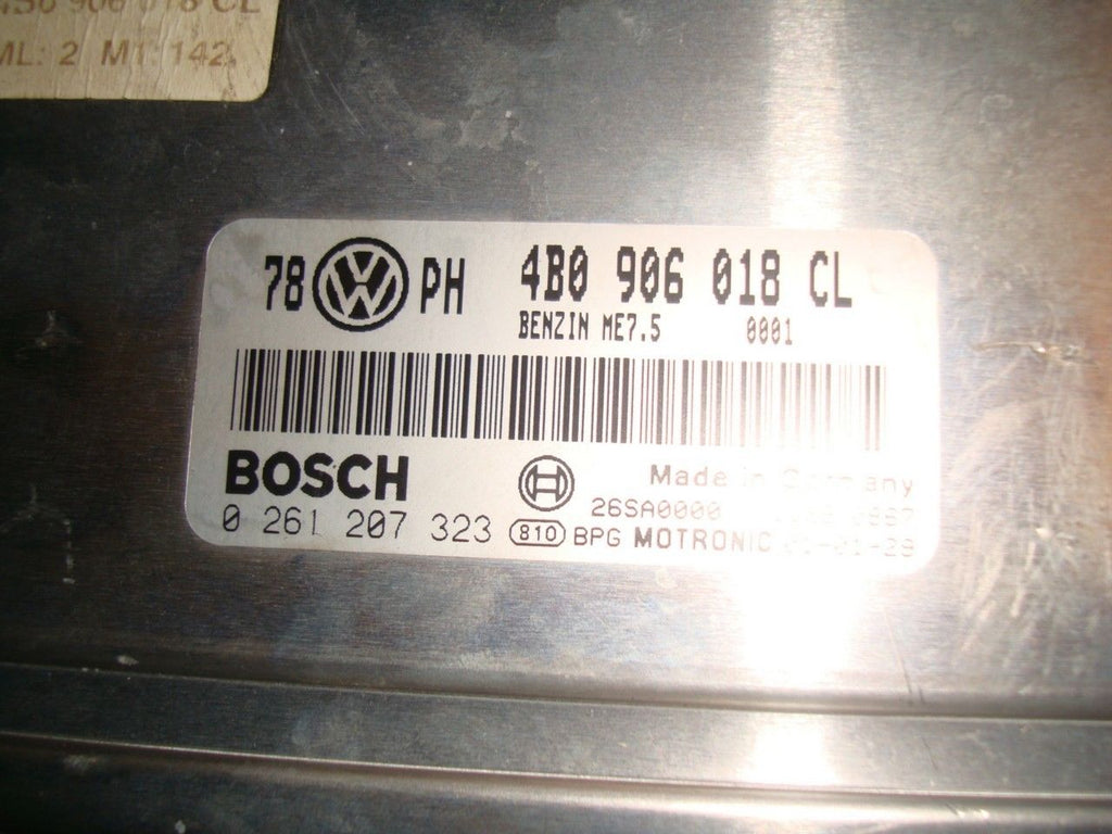 98-02 Passat A4 1.8t Ecu Engine Computer Turbo CL 4B0 906 018 CL