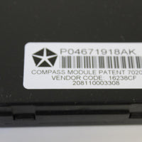 2014 300 Electronic Part Compass Module P04671918Ak A