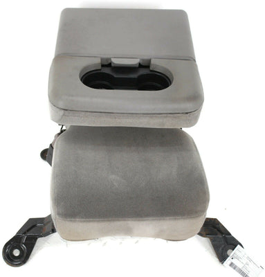 1999-2010 Ford F250 Center Console Jump Seat  W/ Storage Gray - BIGGSMOTORING.COM