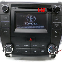 2015-2017 Toyota Camry Radio Stereo Cd Player Touch Display Screen 86140-06370