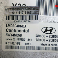 2010-2013 Hyundai Tucson Engine Control Computer Module 39136-2G801