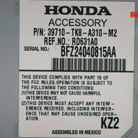 2011-2013 Honda Odyssey Upper Dash Information Display Screen 39710-TK8-A310-M1