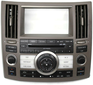 2006-2008 Infiniti FX35 FX35 Radio Face Climate Control Panel 28395 CL70A - BIGGSMOTORING.COM