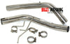 2005-2010 Mustang GT V8 2.5 Polished Stainless Steel Muffler - BIGGSMOTORING.COM