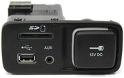 2014-2017 Jeep Cherokee Center Console AUX USB SD 12V DC 68146071AC