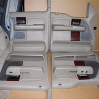 04-08 FORD F150 LARIAT CREW CAB DOOR PANELS SET W/ SWITCHES PANEL PARCHMNET TAN - BIGGSMOTORING.COM