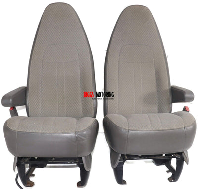 1997-2022 Chevy Express/GMC Savana Van front Left and Right Bucket Seat | Gray - BIGGSMOTORING.COM