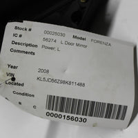 2004-2008 SUZUKI FORENZA DRIVER LEFT SIDE POWER DOOR MIRROR BLACK 25030 - BIGGSMOTORING.COM