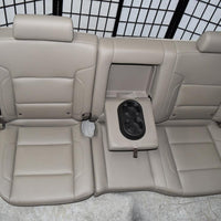 14-18 Silverado Sierra Tan Leather Rear Seat Crew Cab W/ Cup Holder 60/40 Fold - BIGGSMOTORING.COM