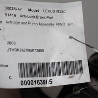 2006-2010 LEXUS IS250  ANTI LOCK ABS BRAKE PUMP MODULE 44540-53190