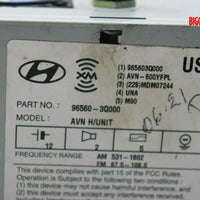 2011-2013 Hyundai Sonata Radio Stereo Navigation Display Screen 96560-3Q000