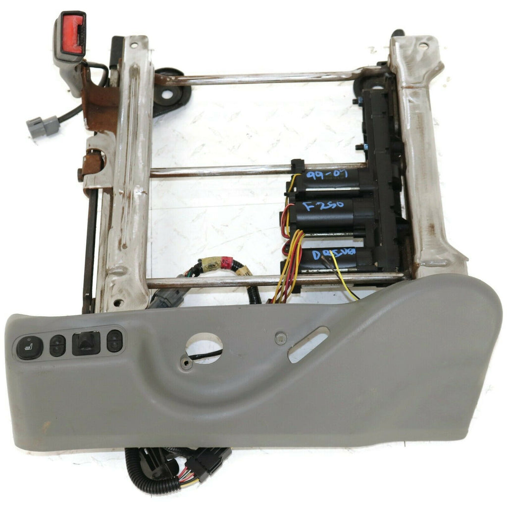 1999-2007 Ford F250 Super Duty Driver Side Power Seat Track W/ Switch Valance - BIGGSMOTORING.COM